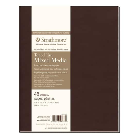 Strathmore&#xAE; 400 Series Softcover Toned Tan Mixed Media Art Journal